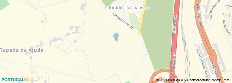 Mapa de Associação Portuguesa dos Familiares e Amigos de Doentes de Alzheimer