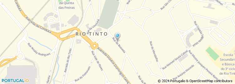 Mapa de Associação Recreativa de Rio Tinto
