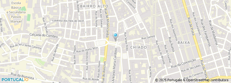 Mapa de Atelier do Chiado, Arquitectos, Lda