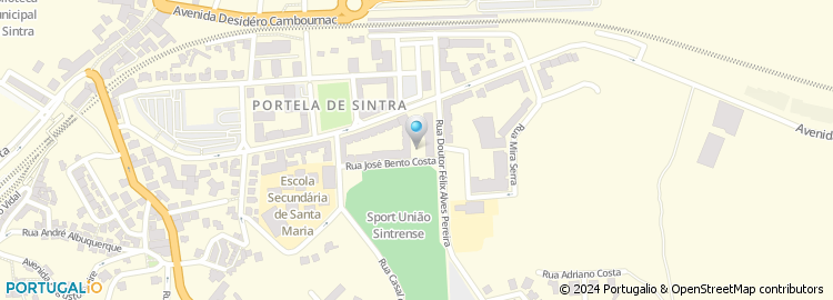 Mapa de Auto Acessórios da Portela de Sintra, Lda