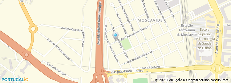 Mapa de Auto Garagem Jardim de Moscavide, Lda