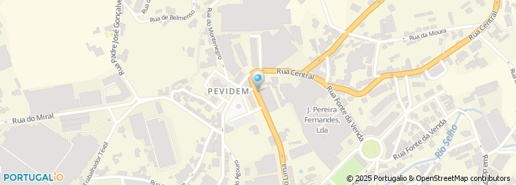 Mapa de Auto Pevidem