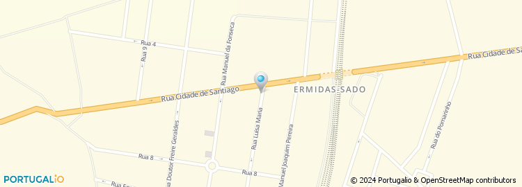 Mapa de Auto Pneus de Ermidas do Sado, Lda