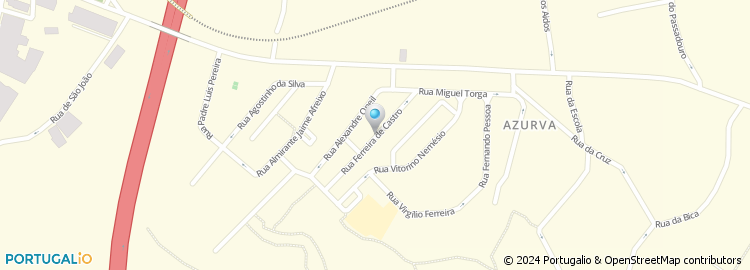 Mapa de Rua Alexandre O  Neill