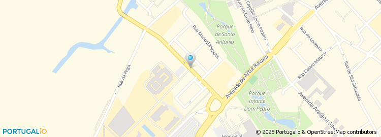 Mapa de Rua Calouste Gulbenkian