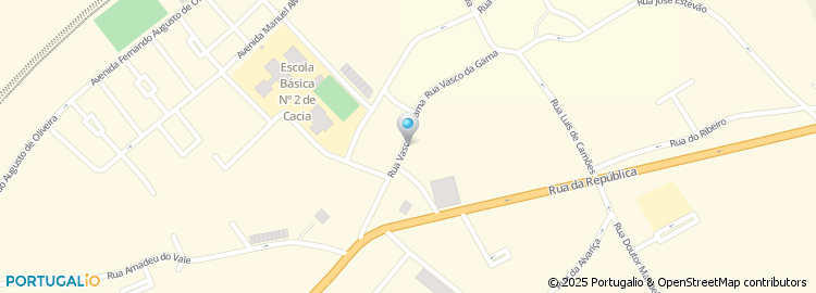 Mapa de Rua da Escola de Cacia