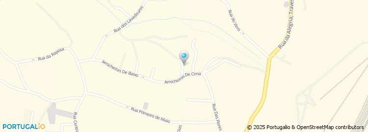 Mapa de Rua das Arrocheiras de Cima