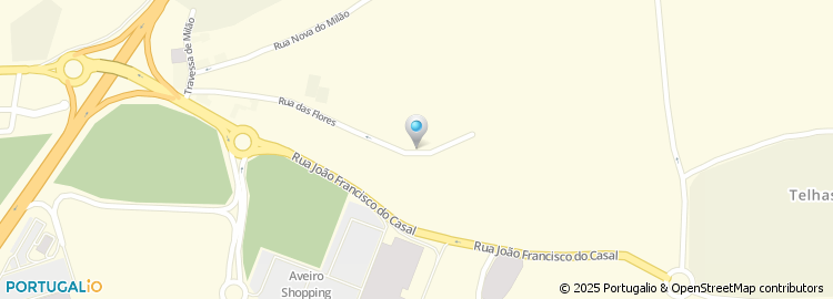 Mapa de Rua das Pombas