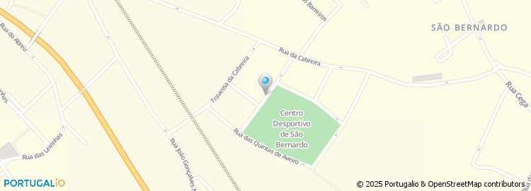 Mapa de Rua do Centro Desportivo de São Bernardo