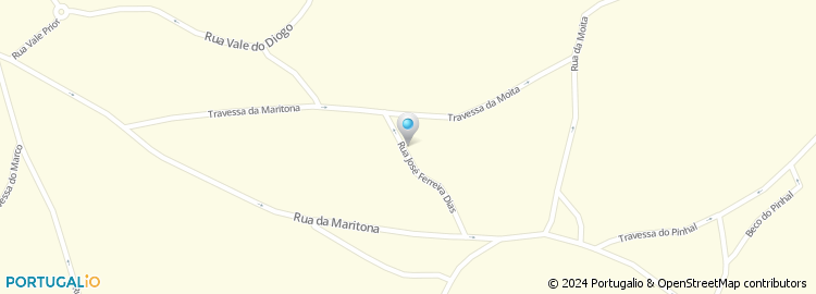 Mapa de Rua José Ferreira Dias