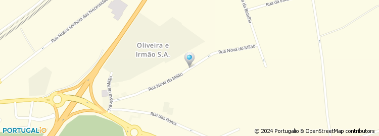 Mapa de Rua Nova do Milão