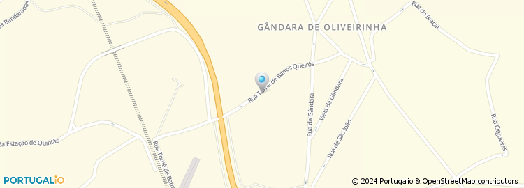 Mapa de Rua Tomé Barros Queirós