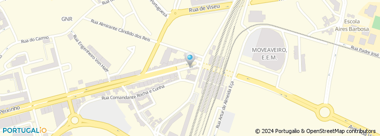 Mapa de Avis Rent-a-Car,  Aveiro