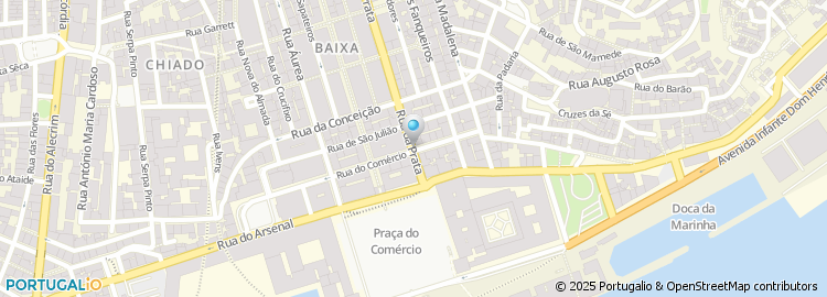 Mapa de Rua do Comércio