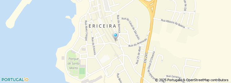 Mapa de Banheiros Reunidos da Praia da Ericeira, Lda