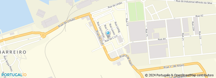 Mapa de Avenida da CUF