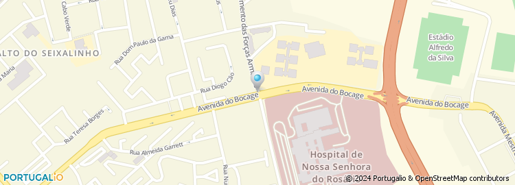 Mapa de Rua Particular Paralela à Rua Bartolomeu Dias