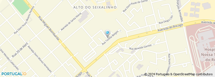 Mapa de Rua Teresa Borges