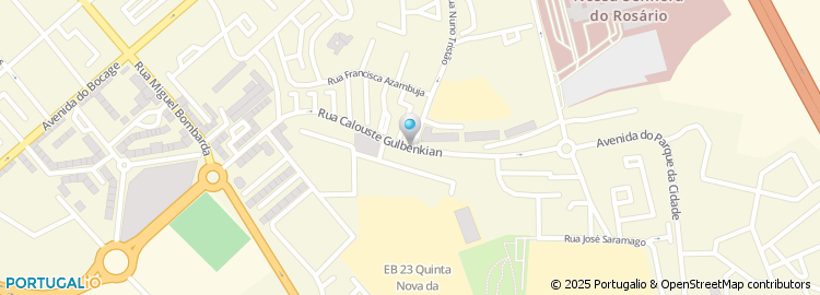 Mapa de Rua Calouste Gulbenkian