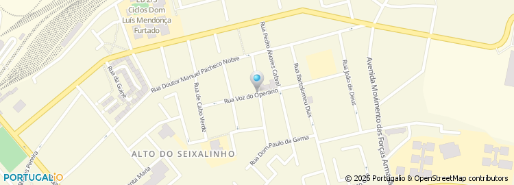 Mapa de Rua Pedro Nunes