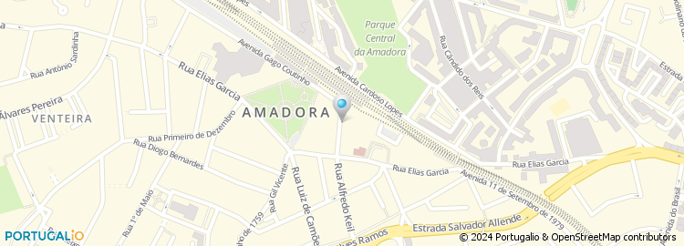 Mapa de Beauty Stores, Amadora