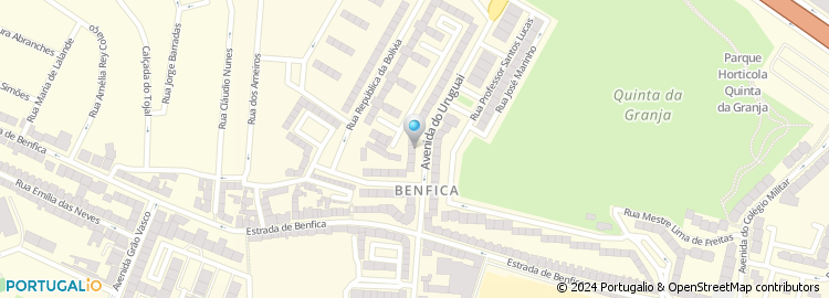 Mapa de Beauty Stores, Benfica