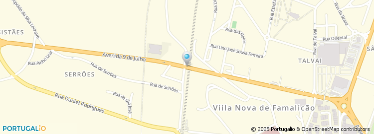 Mapa de Rua Dom Nuno Álvares Pereira