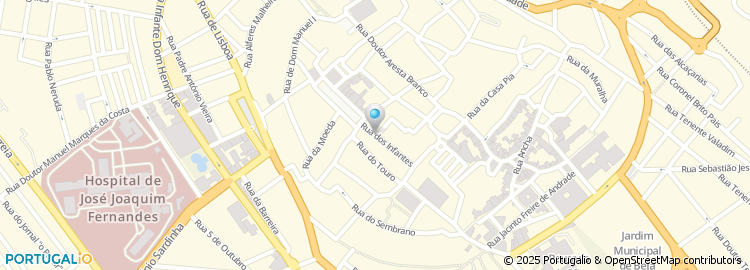 Mapa de Rua dos Infantes