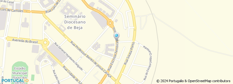 Mapa de Rua Escritor Ferreira de Castro