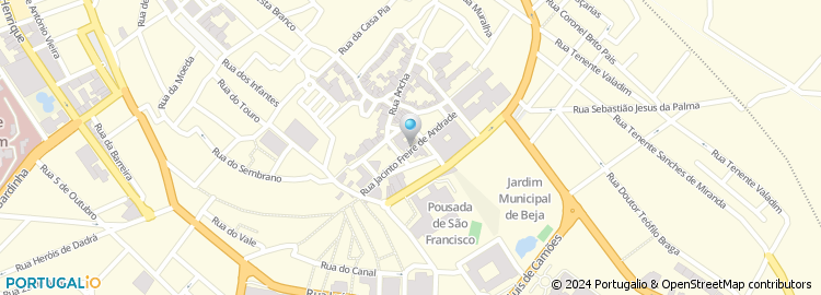 Mapa de Rua Jacinto Freire de Andrade