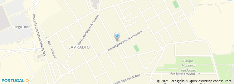 Mapa de Bernardina Sanches - Análises Clínicas, Lavradio