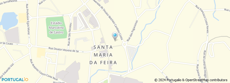 Mapa de Biblioteca de Santa Maria da Feira