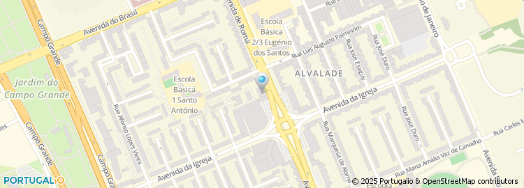 Mapa de Body Concept, Alvalade