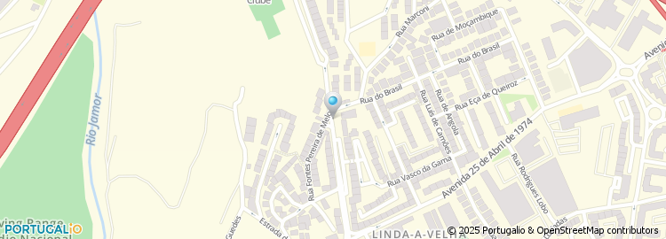 Mapa de Bombeiros Voluntarios de Linda - A - Pastora