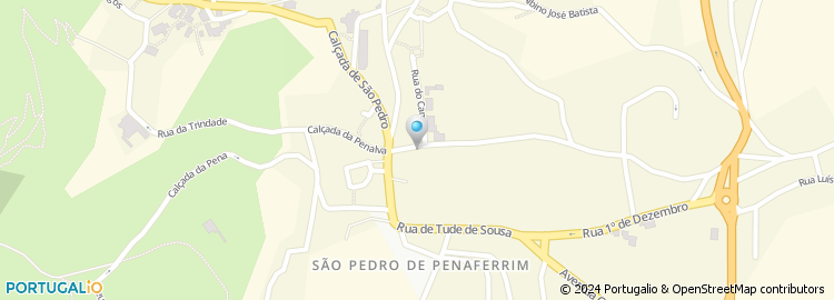 Mapa de Bombeiros Voluntarios de São Pedro de Sintra