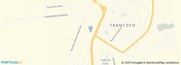 Mapa de Bombeiros Voluntarios de Trancoso