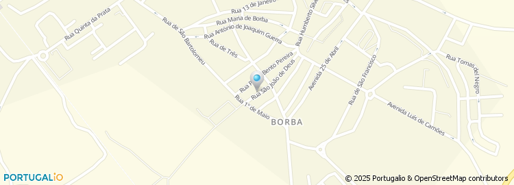 Mapa de Azinhaga das Cortes