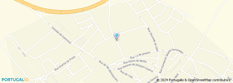 Mapa de Rua Dom António Melo e Castro