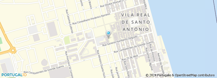 Mapa de Bota Minuto, Vila Real de Santo António