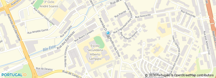 Mapa de Avenida Doutor Porfirio da Silva
