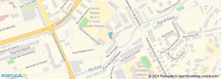 Mapa de Rua Américo Ferreira de Carvalho