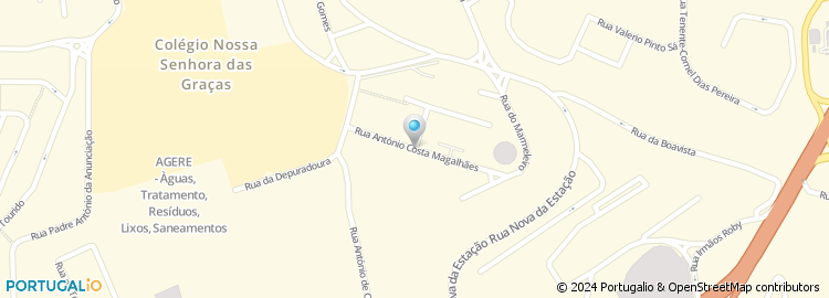 Mapa de Rua António da Costa Magalhães