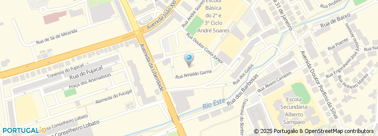 Mapa de Rua Arnaldo Gama