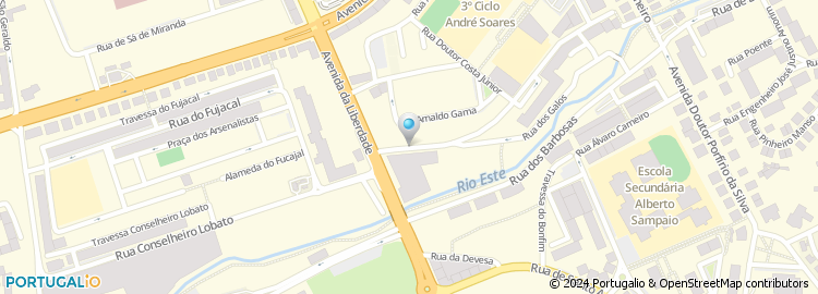 Mapa de Rua Augusto Martins