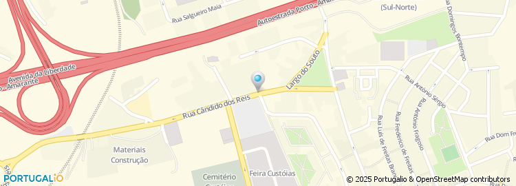 Mapa de Rua Cândido dos Reis