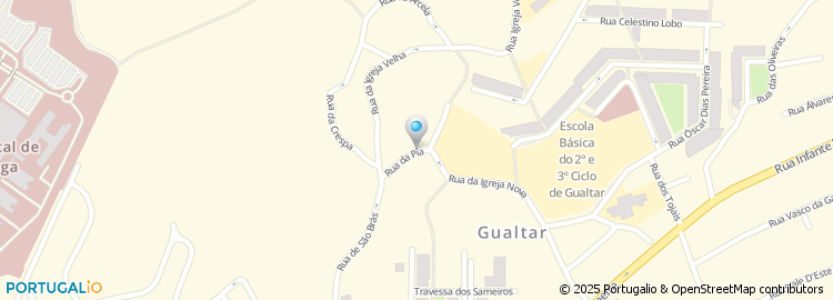 Mapa de Rua da Pia
