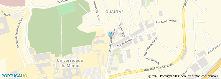 Mapa de Rua da Universidade