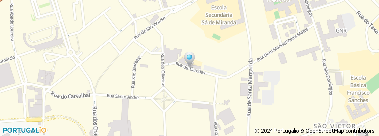 Mapa de Rua de Camões