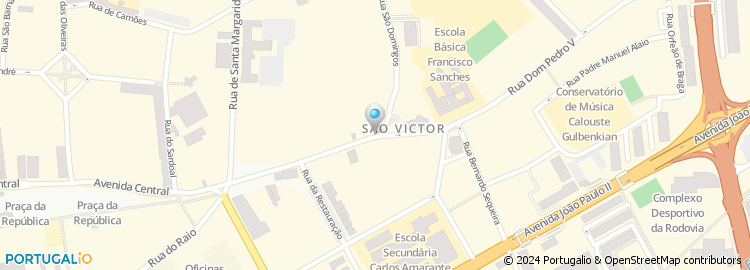 Mapa de Rua de São Victor