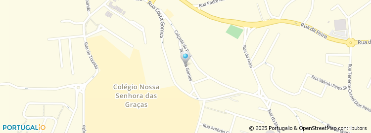 Mapa de Rua Vieira Gomes